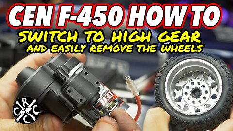 CEN F450 How To Change Transmission To High Gear and Easily Remove The Wheels (ONLY 2 screws +Nut)