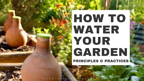 HOW to WATER your GARDEN: Principles and Practices for Effective and Efficient Watering