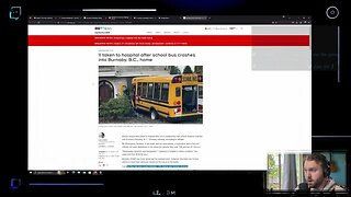 Bus Crashes Into Burnaby BC Canada Home