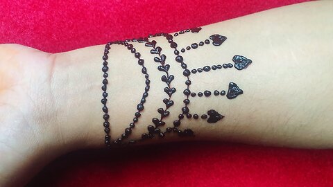 Simple and easy henna design for arm | MDM henna designs | Tattoo style henna for arms