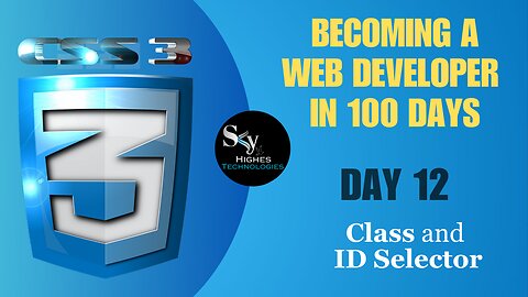 Learn CSS: Class and Id Selector | Day 12 | Combining Selector and Body Selector in CSS