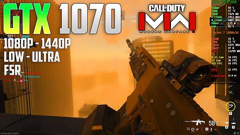 Call Of Duty: Modern Warfare 3 on the GTX 1070 | 1440p - 1080p | Ultra & Low | FSR