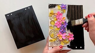 DIY cardboard notebook