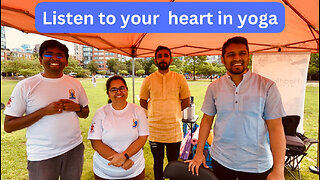 Listen to your heart in Yoga International Day of Yoga 2023 Vancouver Canada