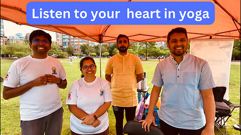 Listen to your heart in Yoga International Day of Yoga 2023 Vancouver Canada
