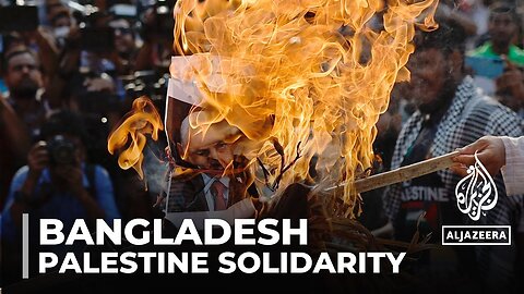 Bangladesh protest: Young people gather in Palestine solidarity