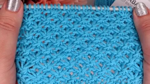 How to knit star stitch short tutorial by marifu6a