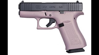 GLOCK G43X USA 9MM 3.4'' 10-RD PINK CHAMPAGNE & ELITE BLACK PISTOL