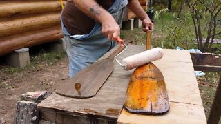 Off Grid Log Cabin Build #24 Polyurethane Sub-Floor Sealer