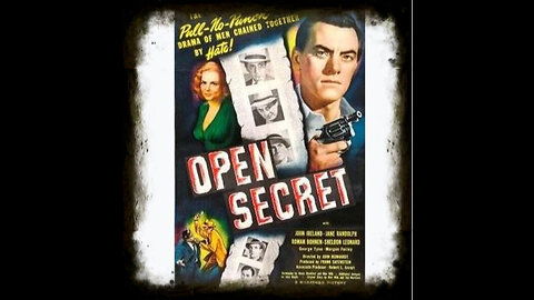 Open Secret 1948 | Vintage Crime Drama | Vintage Mystery Movies | Film Noir