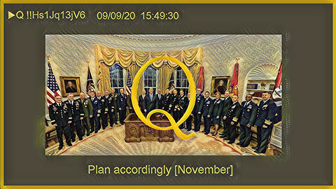 Q September 11, 2020 – Plan Accordingly [November]