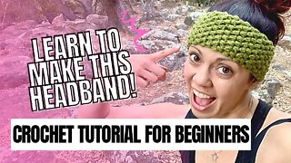 How to Crochet Puff Stitch Headband