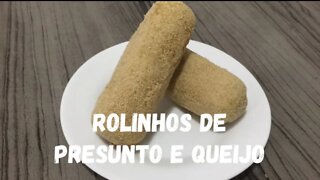 Rolinhos de Presunto e Queijo com Massa de Mandioca - Delicioso, Fácil e sem Glúten !!