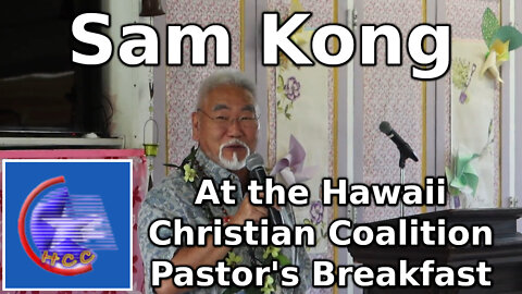 Sam Kong at the Hawaii Christian Coalition Pastor's Breakfast