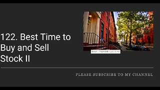122. Best Time to Buy and Sell Stock II
