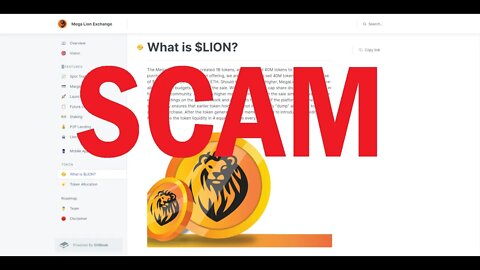 MegaLion is a SCAM exchange!