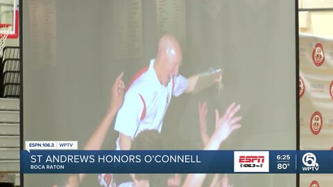 St Andrew's names court after coach O'Connell