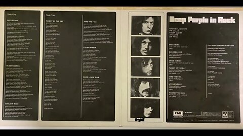 Deep Purple In Rock Full Album Vinyl Rip (1970)