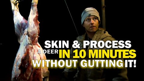 Skin and Process a Deer in 10 Minutes Without Gutting It