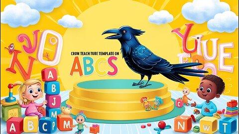 ABC Song Learn English Alphabet for Children with Crow| ABC Song #alphabetsong #abcdsong #abc