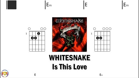 WHITESNAKE Is This Love - Guitar Chords & Lyrics HD