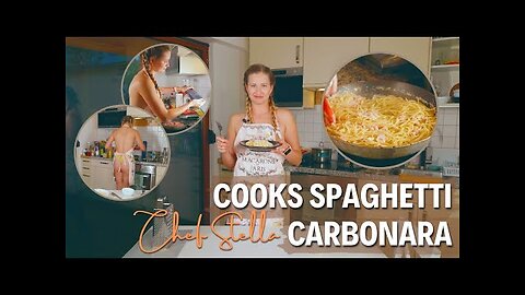 Making Spaghetti Carbonara