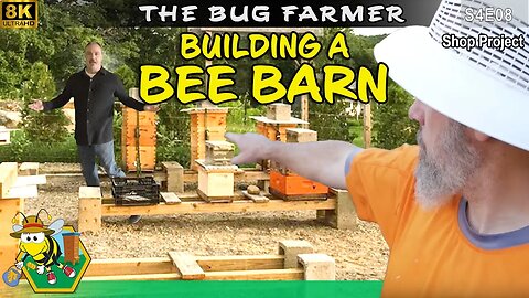 Vino Farm Bee Barn Build -- Building a Bee Barn for the bees this season. #beekeeping #8k #4K
