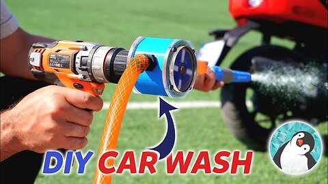 Turn drill into a car wash - DIY Bike/Car Washer at Home