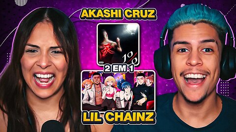 2 EM 1: AKASHI CRUZ + LIL CHAINZ - Jersey Club + Um Pouco Mais Focado | [React em Casal] 🔥