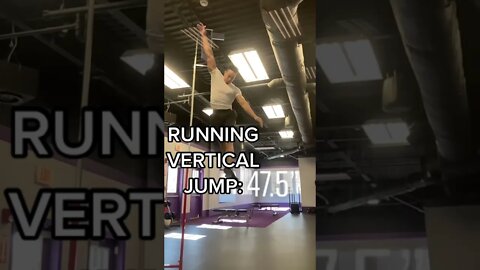 RUNNING VERTICAL JUMP 47.5" 🤯🚀 #Shorts