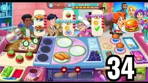 Chef & Friends: Cooking Game-Gameplay Walkthrough Part 34-SWEET TOOTH-LEVEL 175-180
