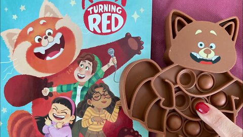 TURNING RED TOY FIDGET KIDS READ ALOUD STORYTIME