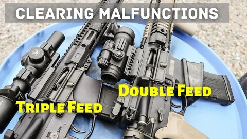 Clearing AR15/M4 Malfunctions: Double and Triple Feeds (round stuck over bolt).