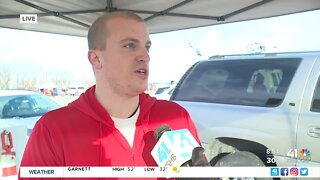 Fans tailgate before AFC Championship