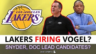 HUGE Lakers Rumors: Frank Vogel Getting Fired After Season? Doc Rivers Among Leading Candidates?
