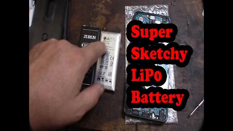 Puffy LiPo LG Cell Phone battery, super dangerous possible explosion and burn down house Stylo 4 5 6