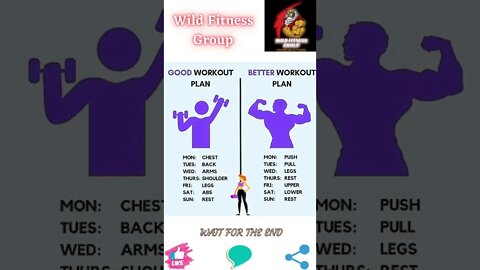 Good vs better workout plan🔥#shorts🔥#wildfitnessgroup🔥20 July 2022🔥