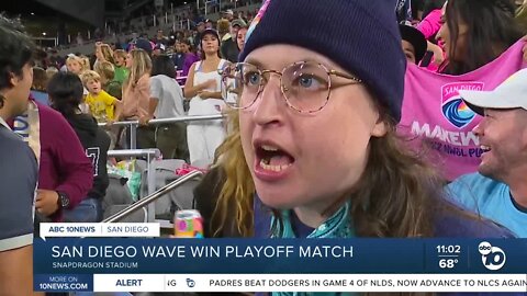 San Diego Wave FC win first ever playoff match at Snapdragon Stadium