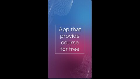 App that provide you free course