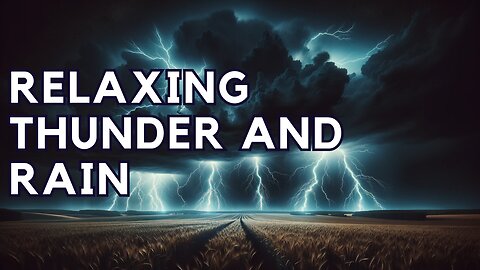 THUNDER AND RAIN | Rainstorm sounds for relaxing, sleep or focus | 10 HOURS