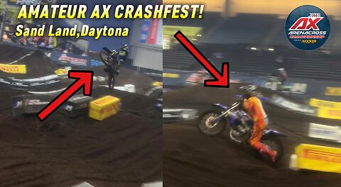 Daytona Amateur Arenacross CRASHFEST!!