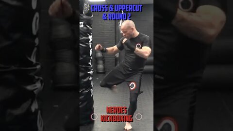 Heroes Training Center | Kickboxing & MMA "How To Double Up" Cross & Uppercut & Round 2 | #Shorts