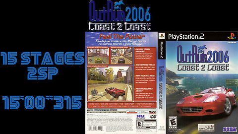 OutRun 2006: Coast 2 Coast [PS2] 2SP 15 Stages [15'00"315] 14th place