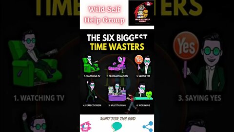 🔥The 6 biggest time wasters🔥#shorts🔥#wildselfhelpgroup🔥31 July 2022🔥