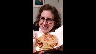 Hungry Giron eats Taco Bell's Mexican Pizza