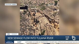 New sewage flow into Tijuana Rover following pipe break on Mexico side