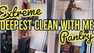 *EXTREME* DEEPEST CLEAN EVER OF PANTRY 2021 | EXTREME SPEED CLEANING MOTIVATION | ez tingz