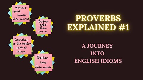 Cracking the Code: English Proverbs Unveiled! #1