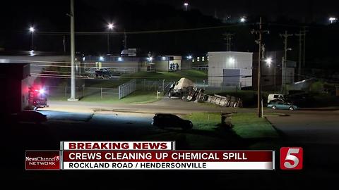 Evacuations Lifted In Hendersonville After Crash Causes Chemical Spill