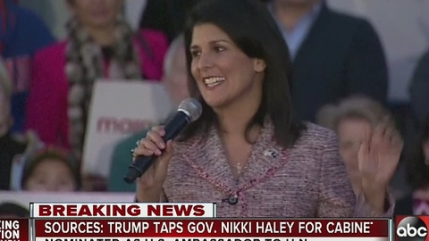 Sources: Trump taps Gov. Nikki Haley as U.S. ambassador to United Nations
